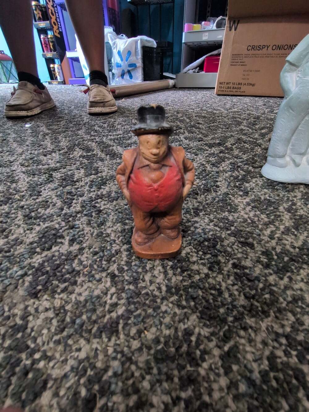 1944 J. Wellington Wimpy Popeye Cartoon Figurine Statue Syroco Wood K.F.S.